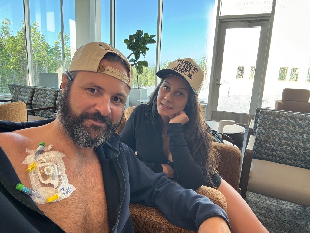 Stephen and Masha Garcia during treatment